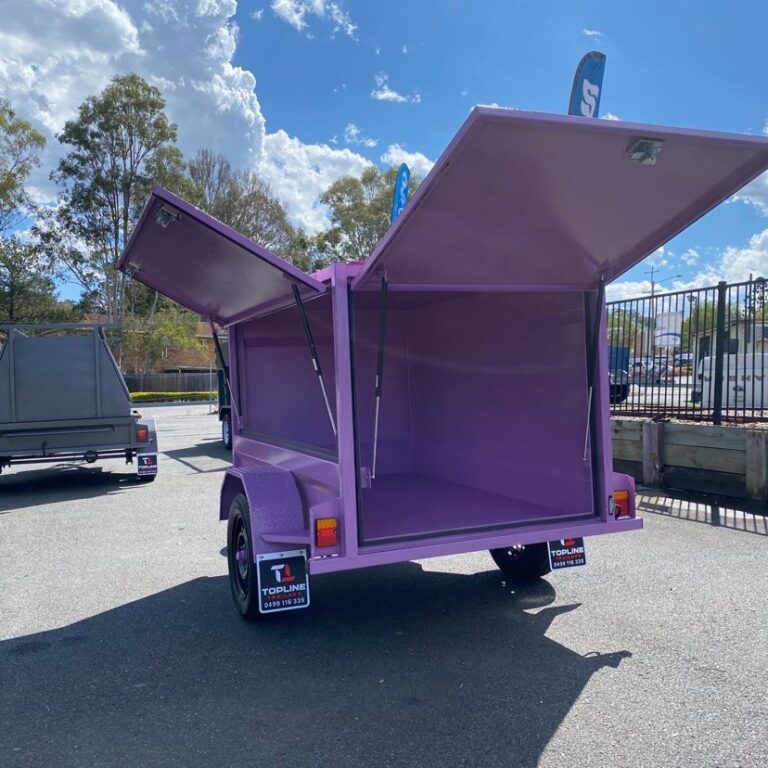Custom 7x4 Painted Enclosed Trailer Brisbane & Surrounds