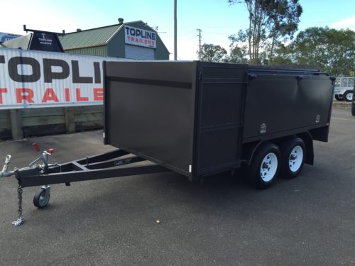 8x5 Front Enclosed Box Lawn Mower Trailer