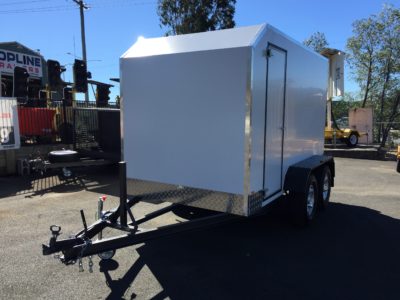 Custom aluminium composite paneling trailer