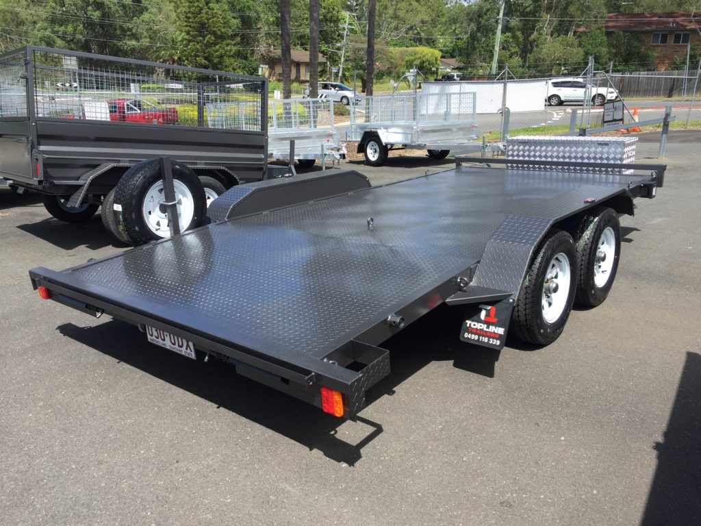 15ft 2t Car Trailer Beaver Tail Topline Trailers