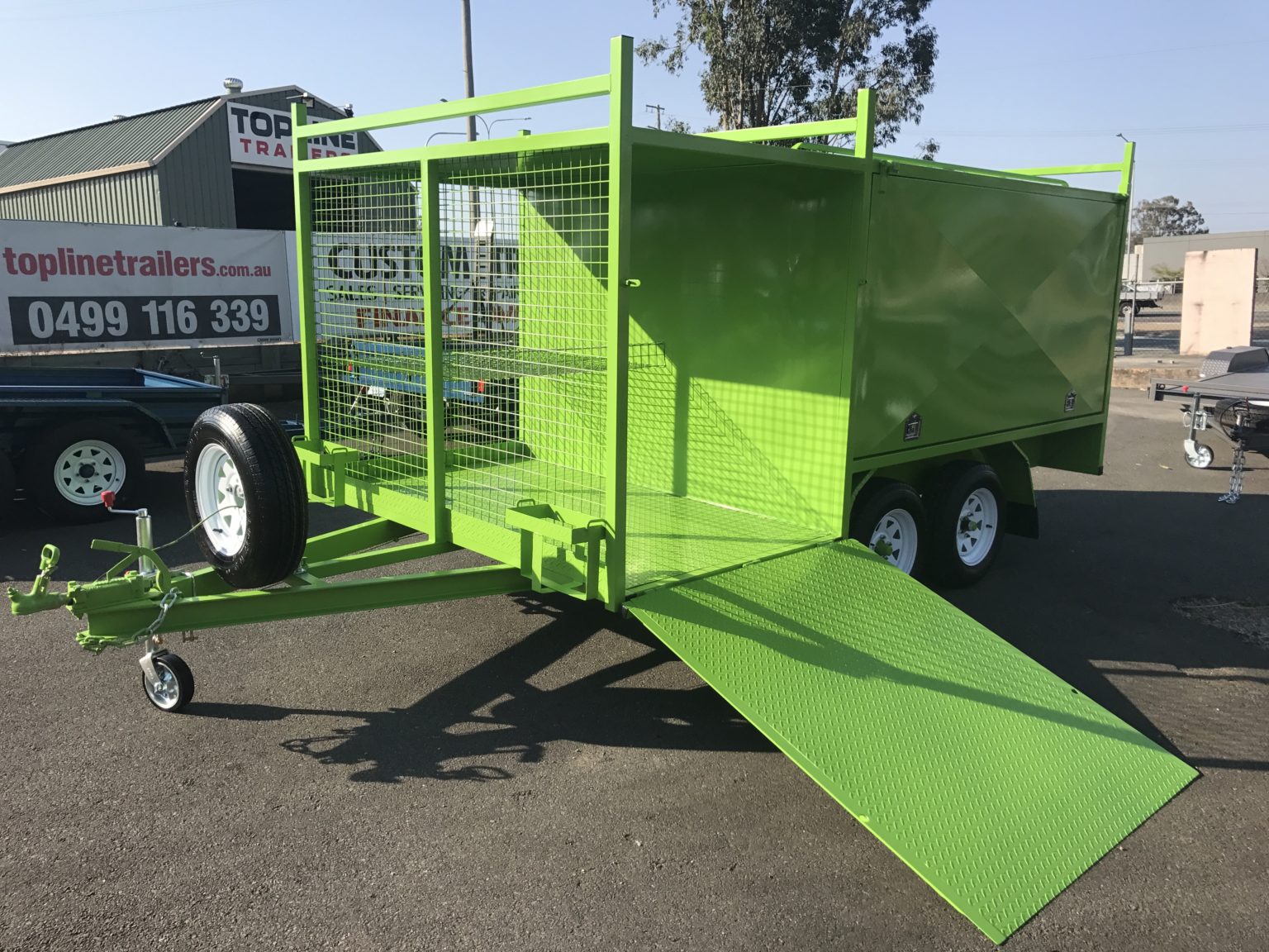 8x5 Front Double Mesh Box Lawn Mower Trailer | Topline Trailers