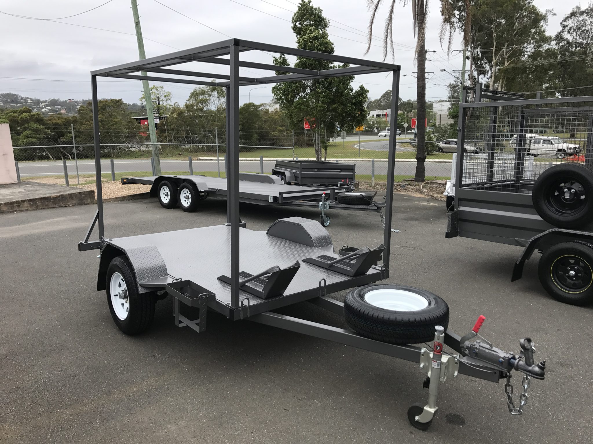 8x5 Motorbike Trailer 1, 2 or 3 Bike Topline Trailers Brisbane